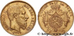 OR, PALLADIUM ET PLATINE INVESTISSEMENT 20 Francs Léopold II 1869 Bruxelles