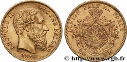 OR, PALLADIUM ET PLATINE INVESTISSEMENT 20 Francs Léopold II 1870 Bruxelles