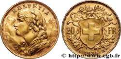 OR, PALLADIUM ET PLATINE INVESTISSEMENT 20 Francs  Vreneli  1935 Berne SUP 