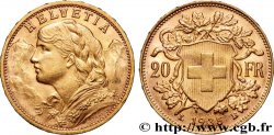 OR, PALLADIUM ET PLATINE INVESTISSEMENT 20 Francs  Vreneli  1935 Berne
