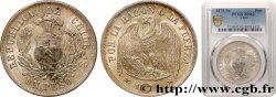 CHILE 1 Peso condor 1875 Santiago