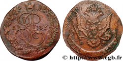 RUSSIA 5 Kopecks en bronze 1786 Ekaterinbourg