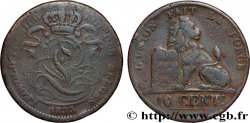 BELGIQUE 10 Centimes lion 1833 Bruxelles