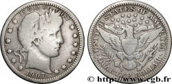 ÉTATS-UNIS D&nbsp;AMÉRIQUE 1/4 Dollar Barber 1907 Philadelphie
