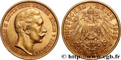 GOLD, PALLADIUM & PLATINUM INVESTMENT 20 Mark  1910 Berlin