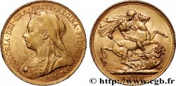 GOLD, PALLADIUM & PLATINUM INVESTMENT 1 Souverain Victoria vieille tête 1900 Londres