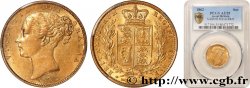 GROßBRITANNIEN - VICTORIA 1 Souverain buste jeune 1862 Londres