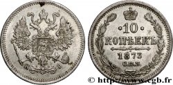 RUSSIE 10 Kopecks aigle bicéphale 1873 Saint-Petersbourg