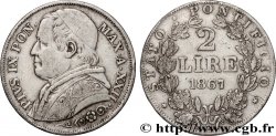 VATICAN ET ÉTATS PONTIFICAUX 2 Lire Pie IX an XXII 1867 Rome