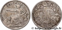 SUISSE 2 Francs Helvetia 1850 Paris