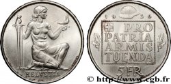 SUISSE 5 Francs fond pour l’armement 1936 Berne