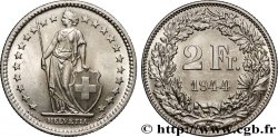 SUISSE 2 Francs Helvetia 1944 Berne