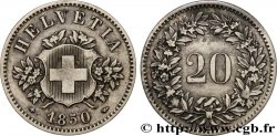 SUISSE 20 Centimes (Rappen) 1850 Strasbourg - BB