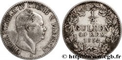 ALLEMAGNE - ROYAUME DE PRUSSE - FRÉDÉRIC-GUILLAUME IV 1/2 Gulden 1852 Berlin