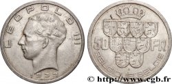 BELGIQUE 50 Francs Léopold III légende Belgique-Belgie tranche position A 1939 Bruxelles