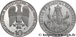 ALLEMAGNE 10 Mark Proof 800e anniversaire de la mort de Frédéric Barberousse 1990 Stuttgart