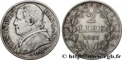 VATICAN ET ÉTATS PONTIFICAUX 2 Lire Pie IX an XXII 1867 Rome