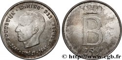 BELGIQUE 250 Francs jubilé d’argent du roi Baudouin légende flamande 1976 Bruxelles
