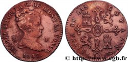 ESPAGNE 8 Maravedis Isabelle II 1847 Jubia