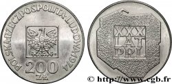 POLOGNE 200 Zlotych aigle 30e anniversaire de la fondation de la république populaire 1974 Varsovie