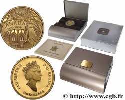 CANADA 100 Dollars Proof Bibliothèque du Parlement 2001 