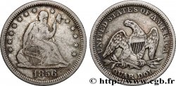ESTADOS UNIDOS DE AMÉRICA 1/4 Dollar Liberté assise 1856 Philadelphie