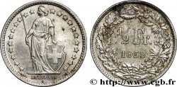 SWITZERLAND 1/2 Franc Helvetia 1958 Berne - B