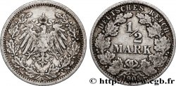 GERMANY 1/2 Mark Empire aigle impérial 1905 Berlin