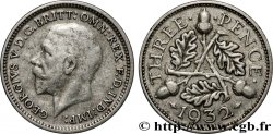ROYAUME-UNI 3 Pence Georges VI 1932 Londres
