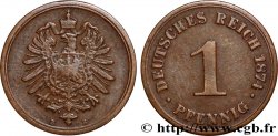 ALLEMAGNE 1 Pfennig aigle héraldique 1874 Hanovre