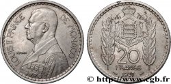 MONACO 20 Francs prince Louis II 1947 Paris AU 