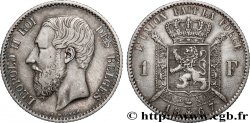BELGIUM 1 Franc Léopold II légende française 1867 Bruxelles