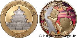CHINA 10 Yuan Proof Panda Coloré - Sunset 2021 