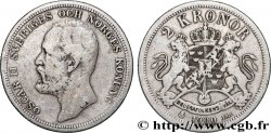 SWEDEN 2 Kronor Oscar II roi de Suède et de Norvège 1900 