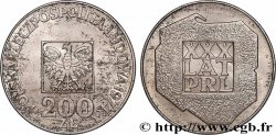 POLOGNE 200 Zlotych aigle 30e anniversaire de la fondation de la république populaire 1974 Varsovie