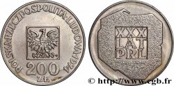 POLOGNE 200 Zlotych aigle 30e anniversaire de la fondation de la république populaire 1974 Varsovie