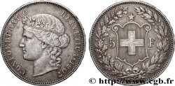 SWITZERLAND 5 Francs Helvetia 1907 Berne