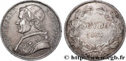 ITALY - PAPAL STATES - PIUS IX (Giovanni Maria Mastai Ferretti) 1 Scudo an VIII 1853 Rome