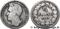 BELGIUM - KINGDOM OF BELGIUM - LEOPOLD I 1/4 Franc tête laurée 1843 
