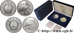 CHINE Coffret 2 x 10 Yuan Proof Faune en Danger 1988 