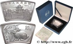 CHINE 10 Yuan Proof Année du Lapin 2011 