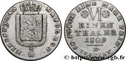 GERMANY - KINGDOM OF WESTPHALIA 1/6 de Thaler 1809 Brunswick