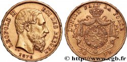 OR, PALLADIUM ET PLATINE INVESTISSEMENT 20 Francs Léopold II 1870 Bruxelles
