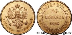 FINLANDE - GRAND-DUCHÉ - NICOLAS II 20 Markkaa - administration Russe 1903 Helsinki