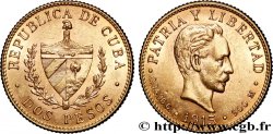 CUBA 2 Pesos 1915 Philadelphie