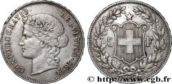 SUISSE 5 Francs Helvetia 1894 Berne TTB 