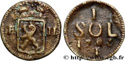 LUXEMBOURG - SIÈGE DE LUXEMBOURG 1 sol François II 1795 Luxembourg
