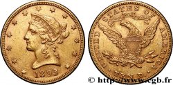 ORO, PALADIO Y PLATINO INVERSIÓN 10 Dollars  Liberty  1893 Philadelphie MBC+ 