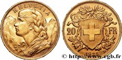 ORO, PALADIO Y PLATINO INVERSIÓN 20 Francs  Vreneli   1922 Berne