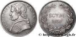 ITALIE - ÉTATS DU PAPE - PIE IX (Jean-Marie Mastai Ferretti) 1 Scudo an VIII 1853 Rome